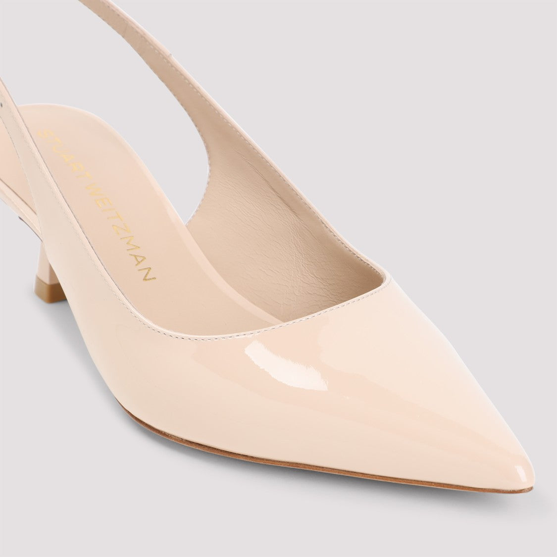 Stuart Weitzman Sculpt Pink Patent Leather Pumps