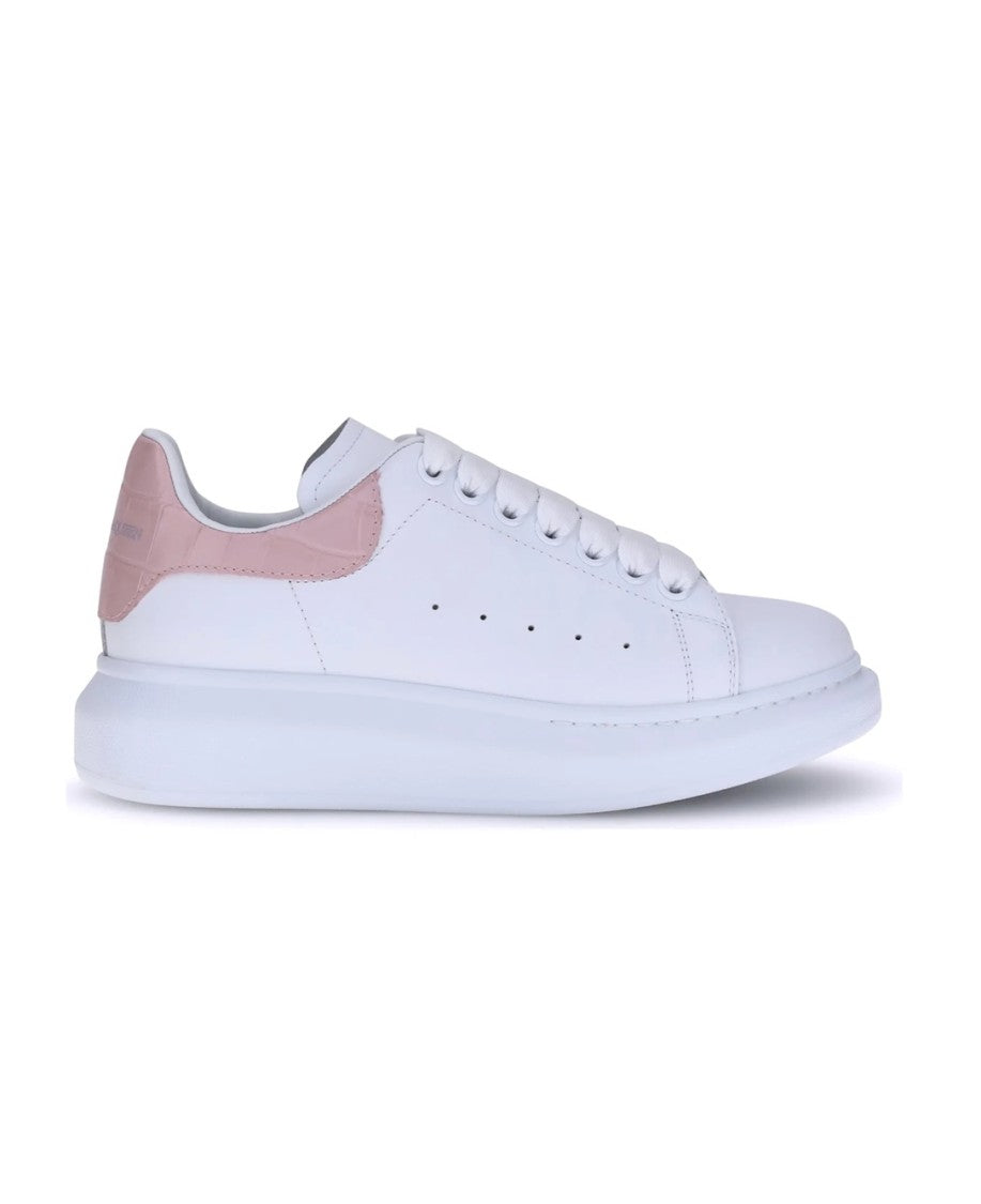 Alexander Mcqueen White Leather Sneakers With Sole