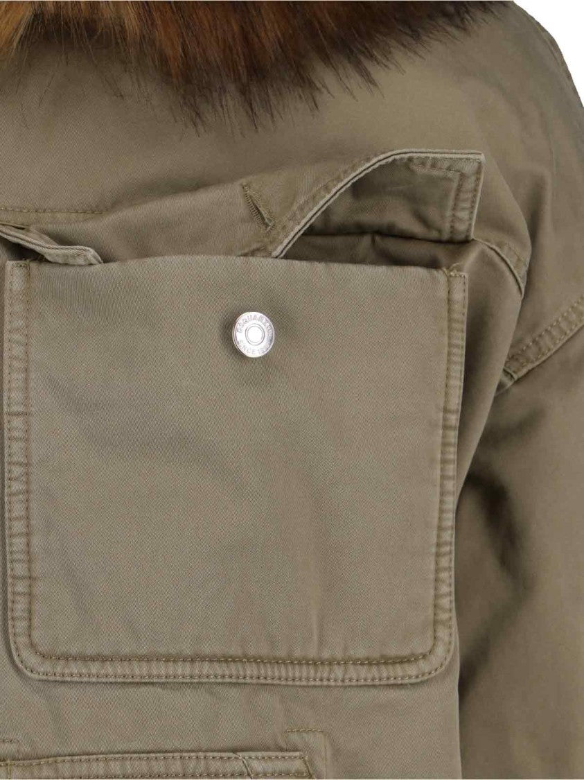 Dsquared2 "Winter Party" Jacket In Gray Cotton