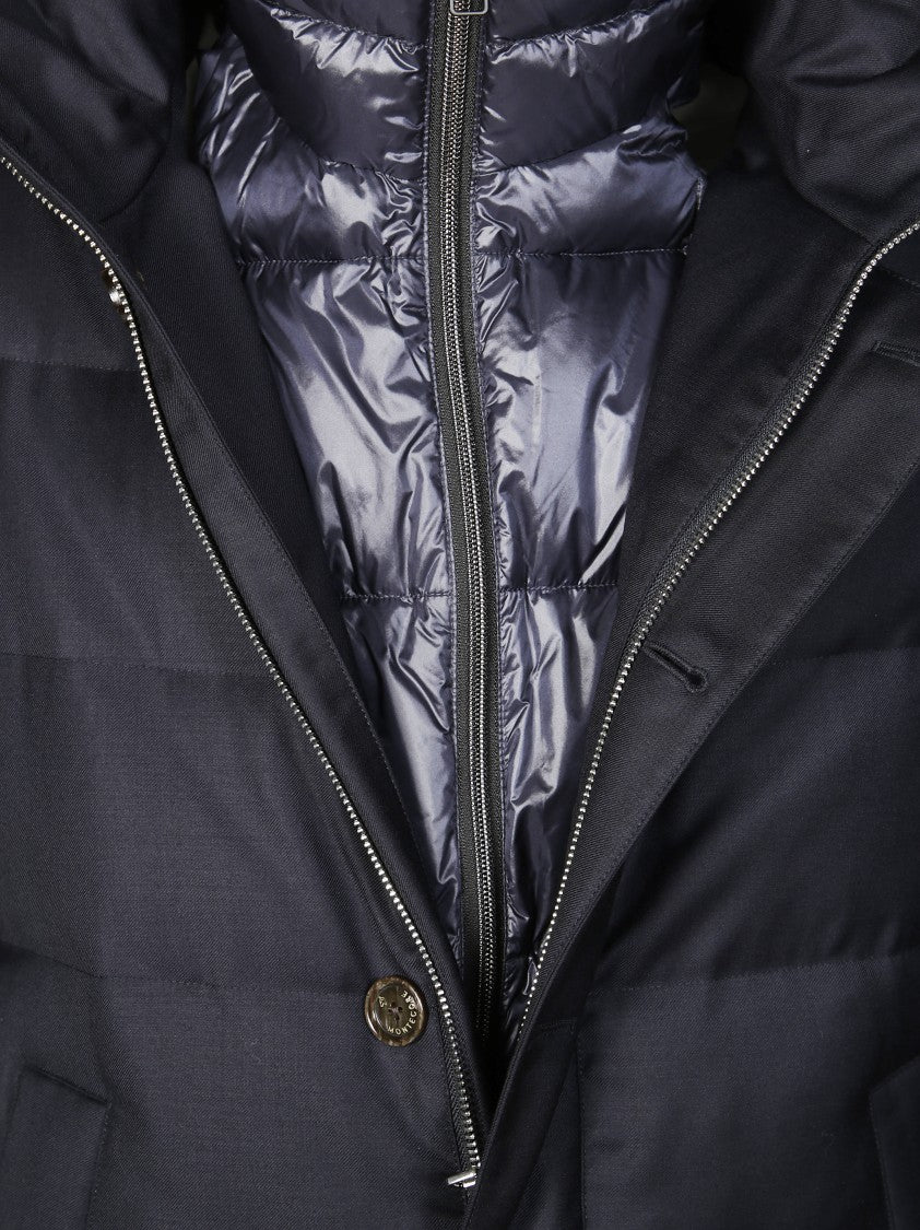Montecore Quilted Down Jacket With High Collar