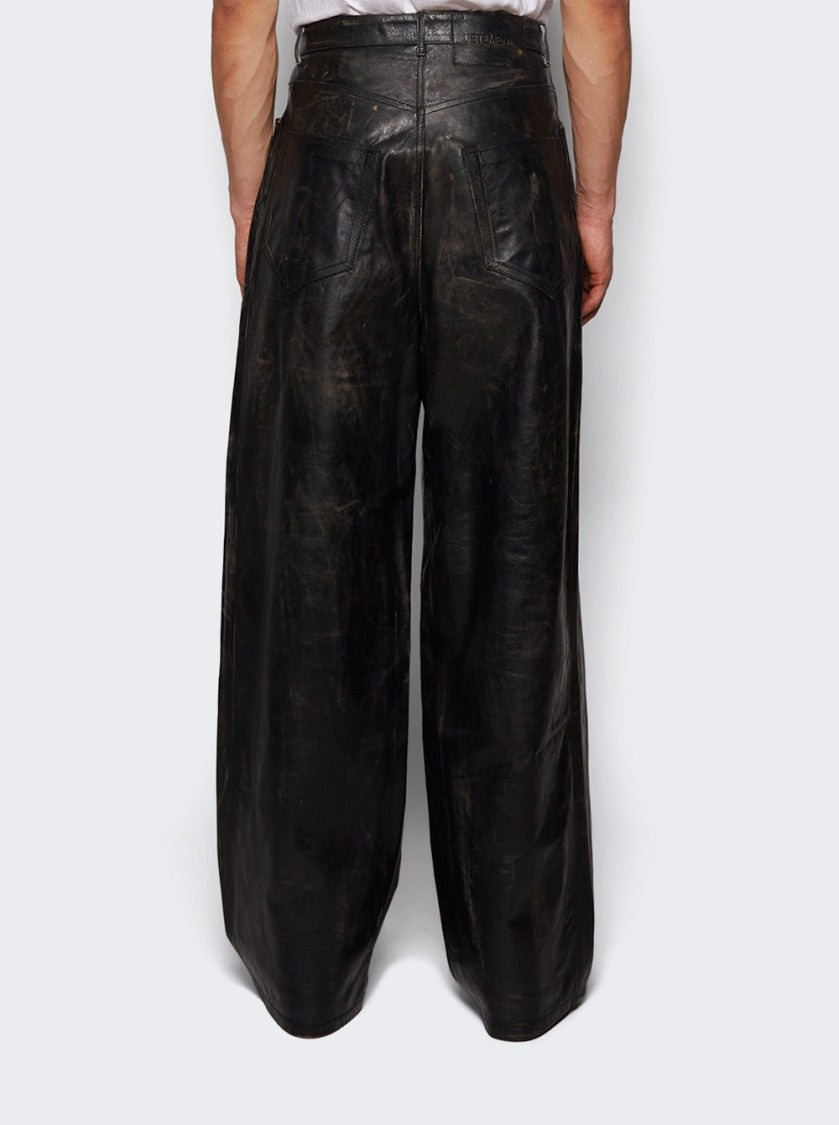 Vetements Distressed Pants Black