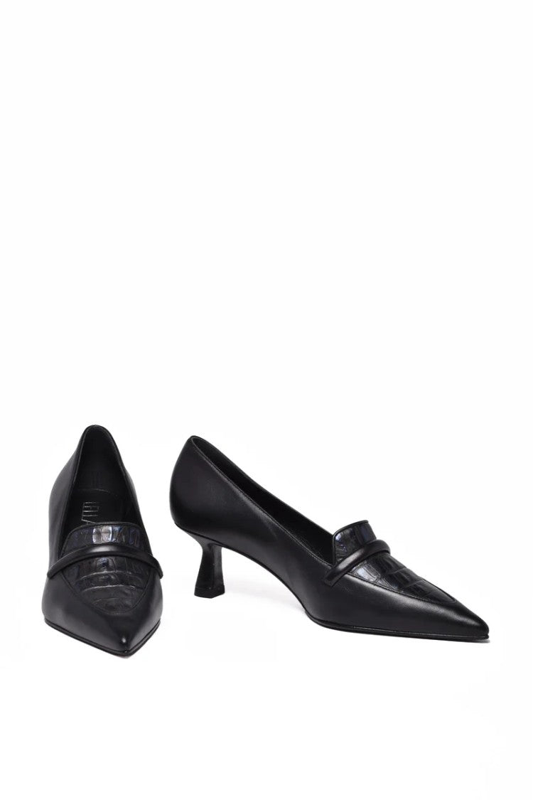 Lella Baldi Pointed Toe Pumps With Sculpted Heel