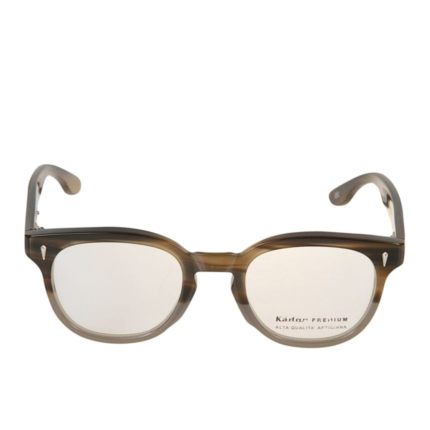 Kador Premium 11 Gradient Brown Tortoiseshell Eyeglasses With Metallic Accents