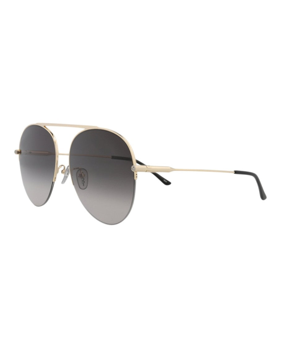 Gucci Aviator-Frame Metal Sunglasses