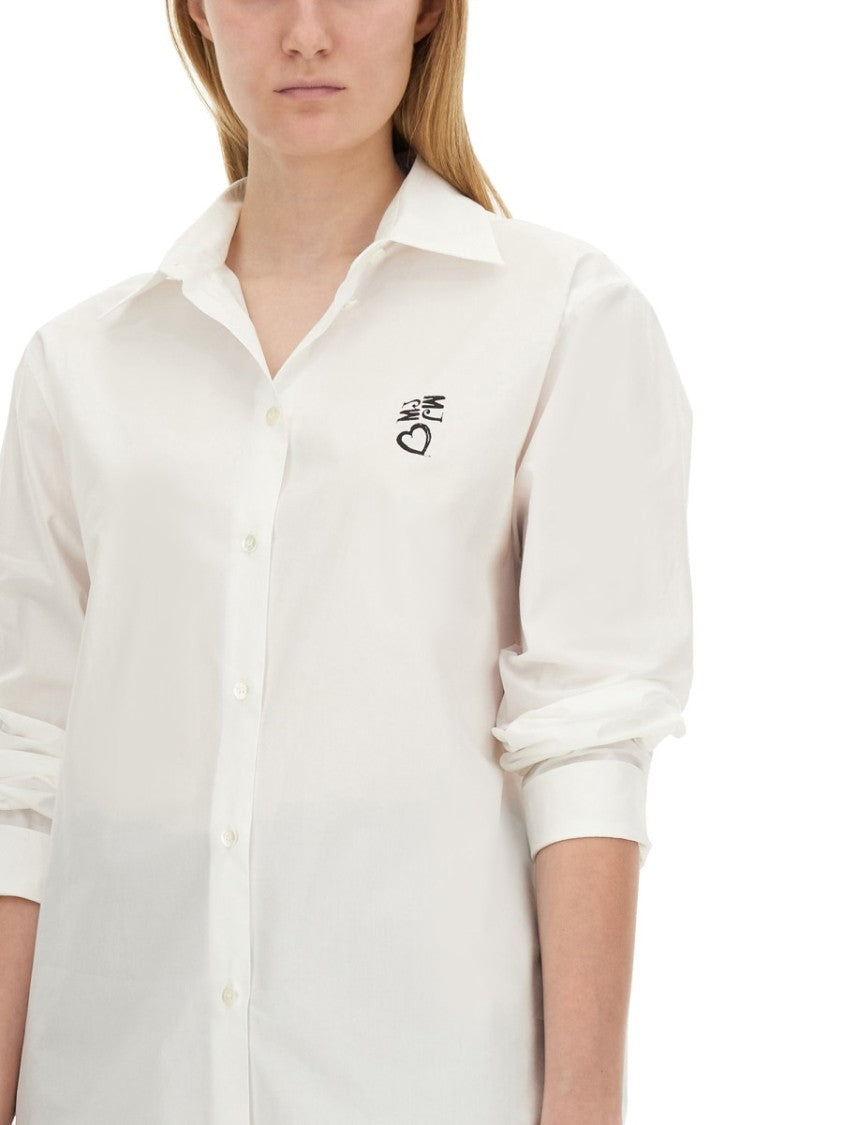 Moschino Structured White Cotton Shirt