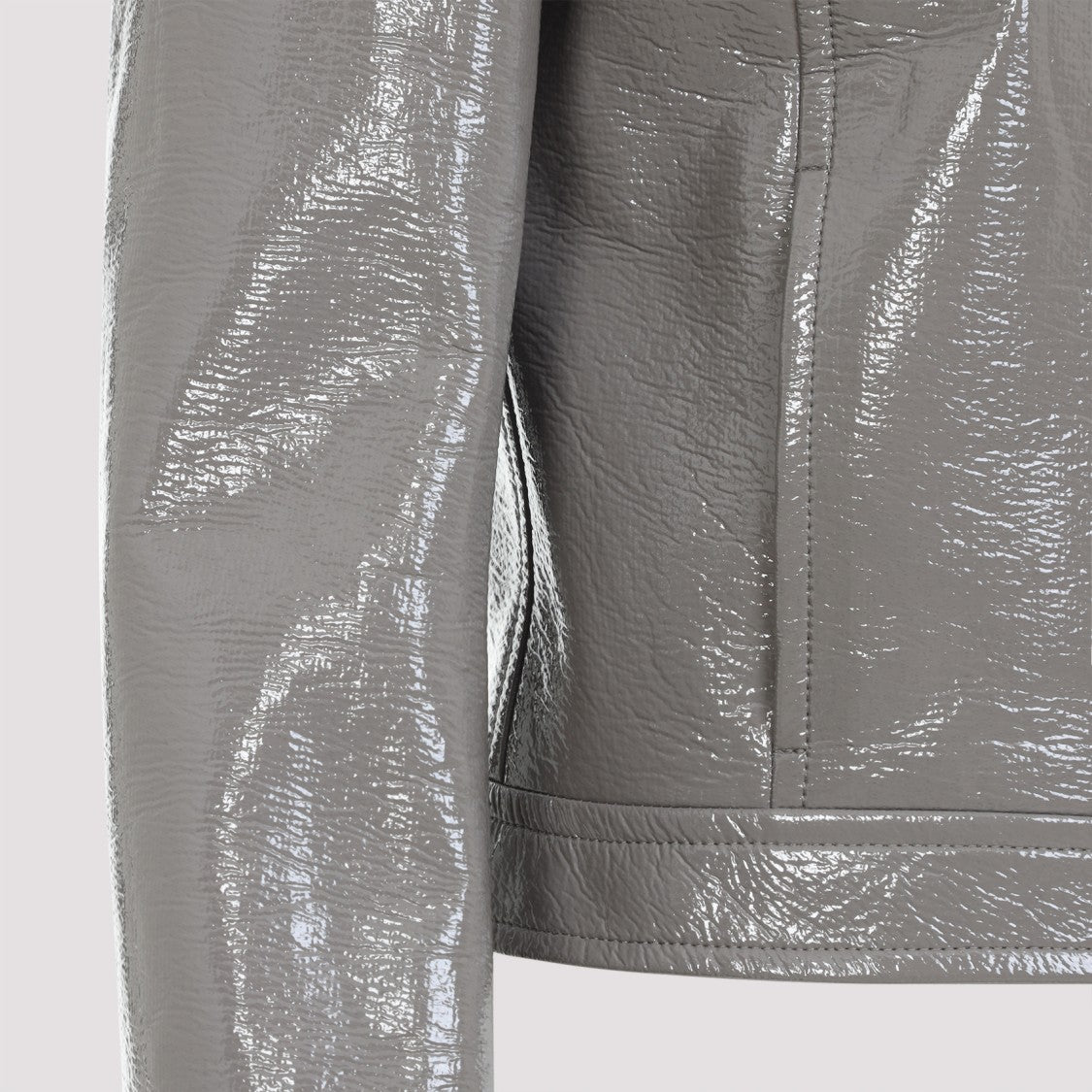 Courrèges Cropped Jacket With Pointed Collar