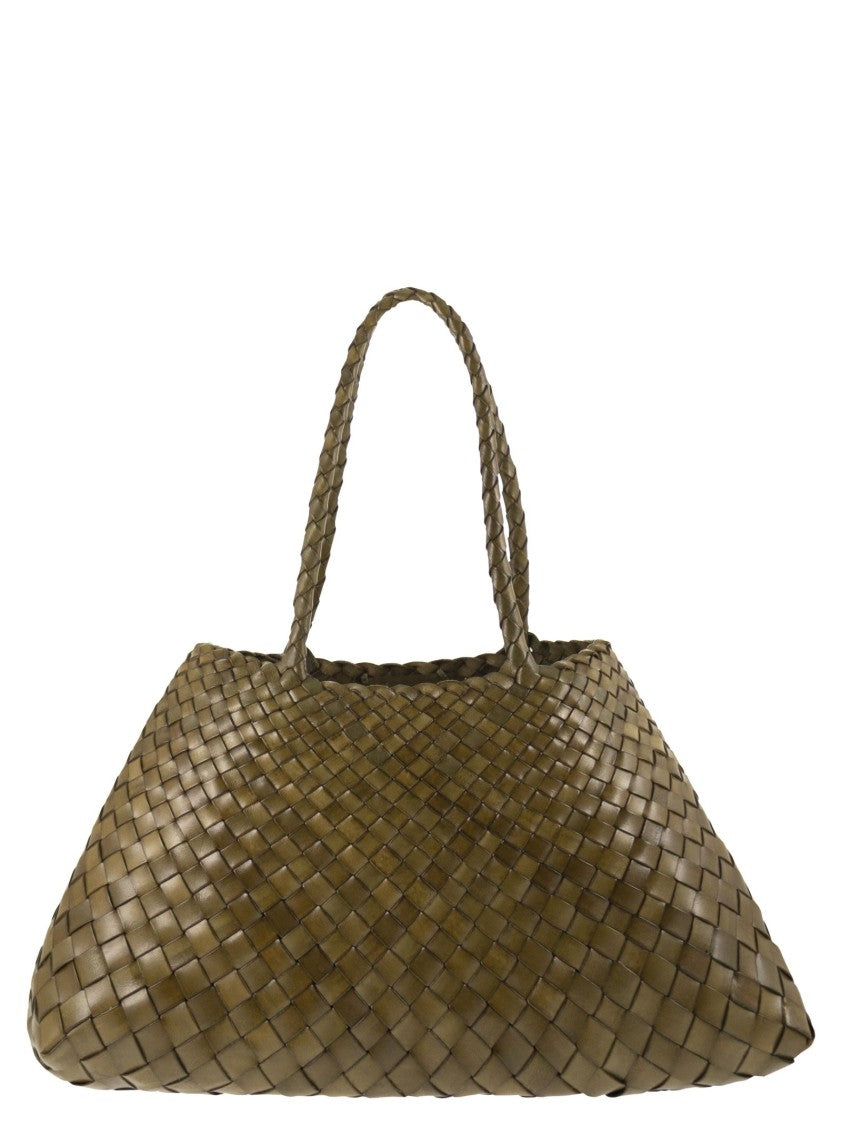 Dragon Santa Croce Big - Woven Leather Bag