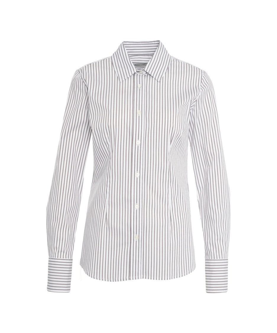 Grifoni Timeless Striped Shirt With Collar
