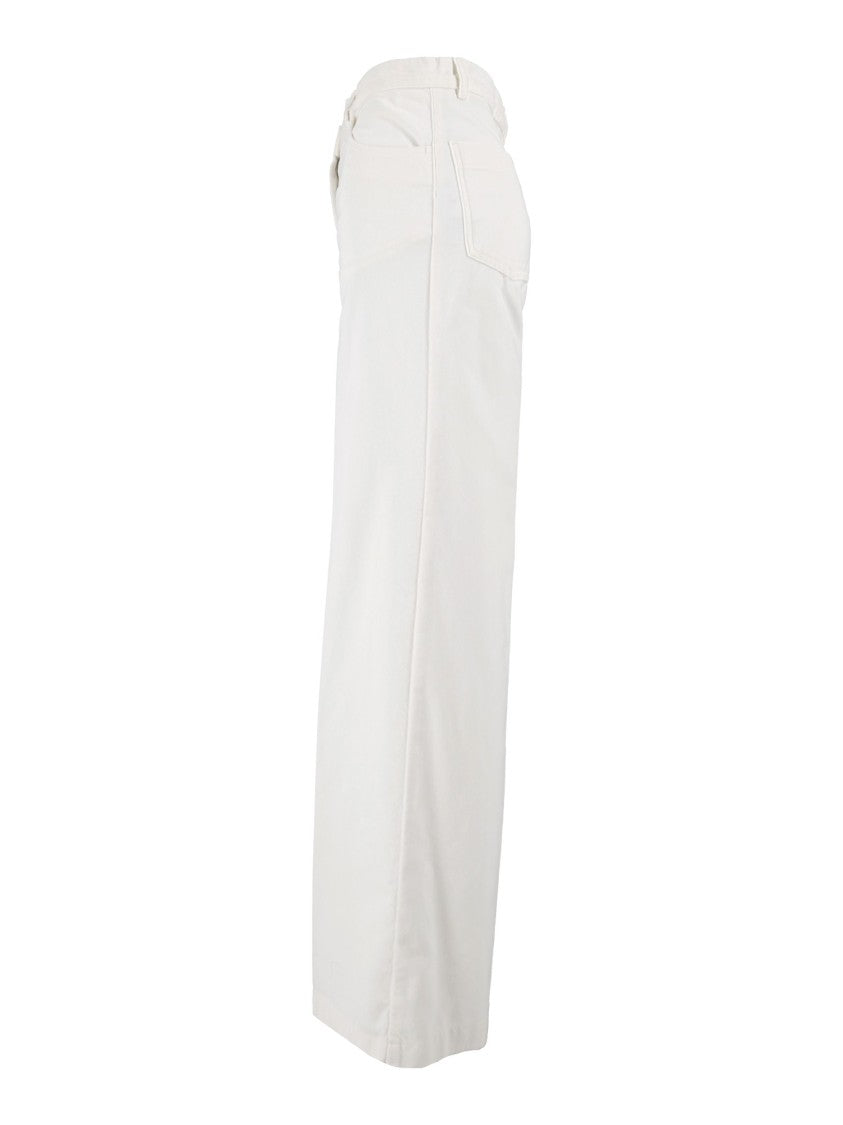 Aspesi High-Waist Minimalist Wide-Leg Pants