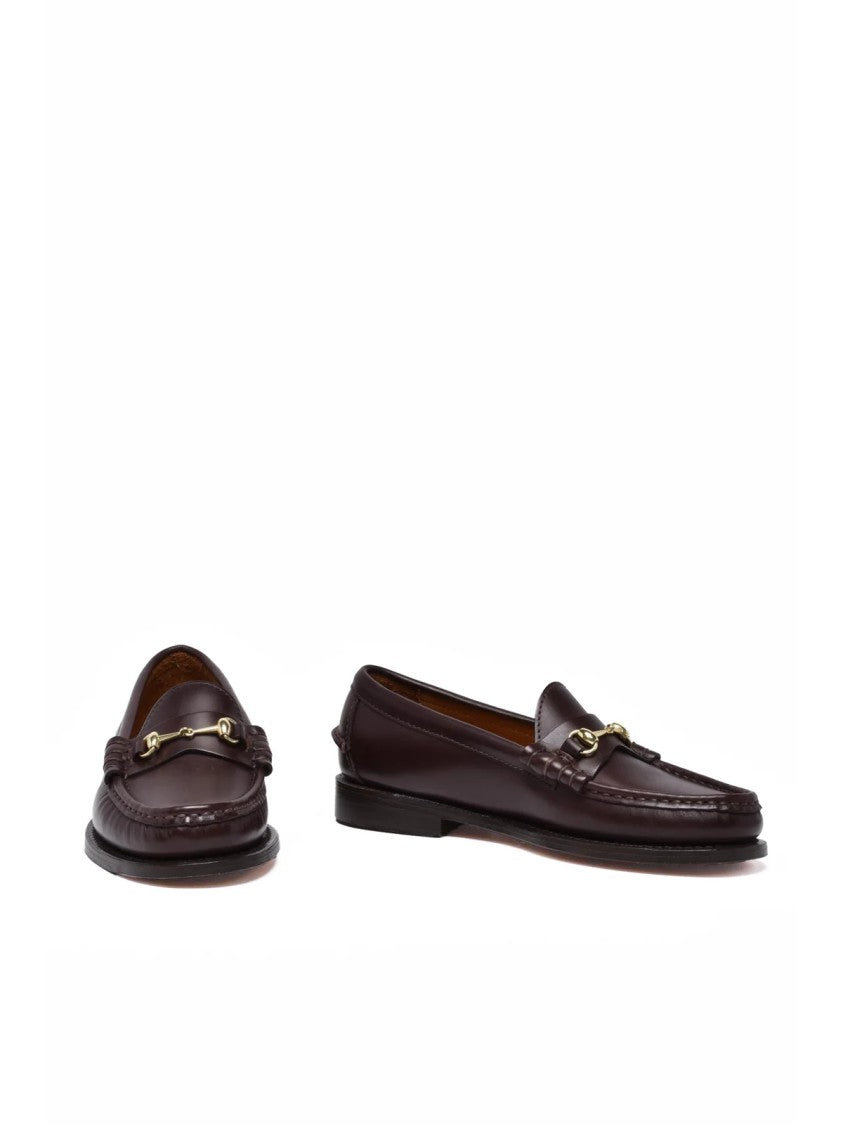 Sebago Red Leather Classic Loafers