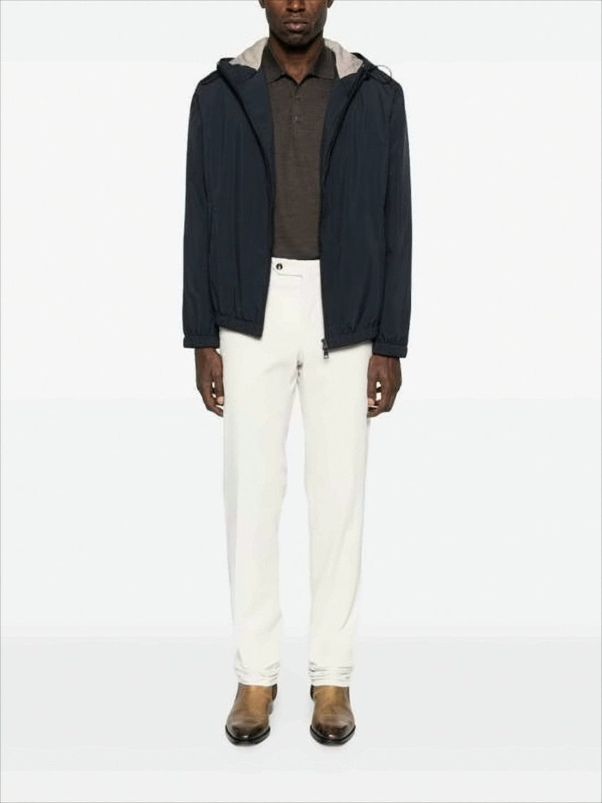 Lardini Lightweight Matte Finish Lardini Jacket With Adjustable Hood