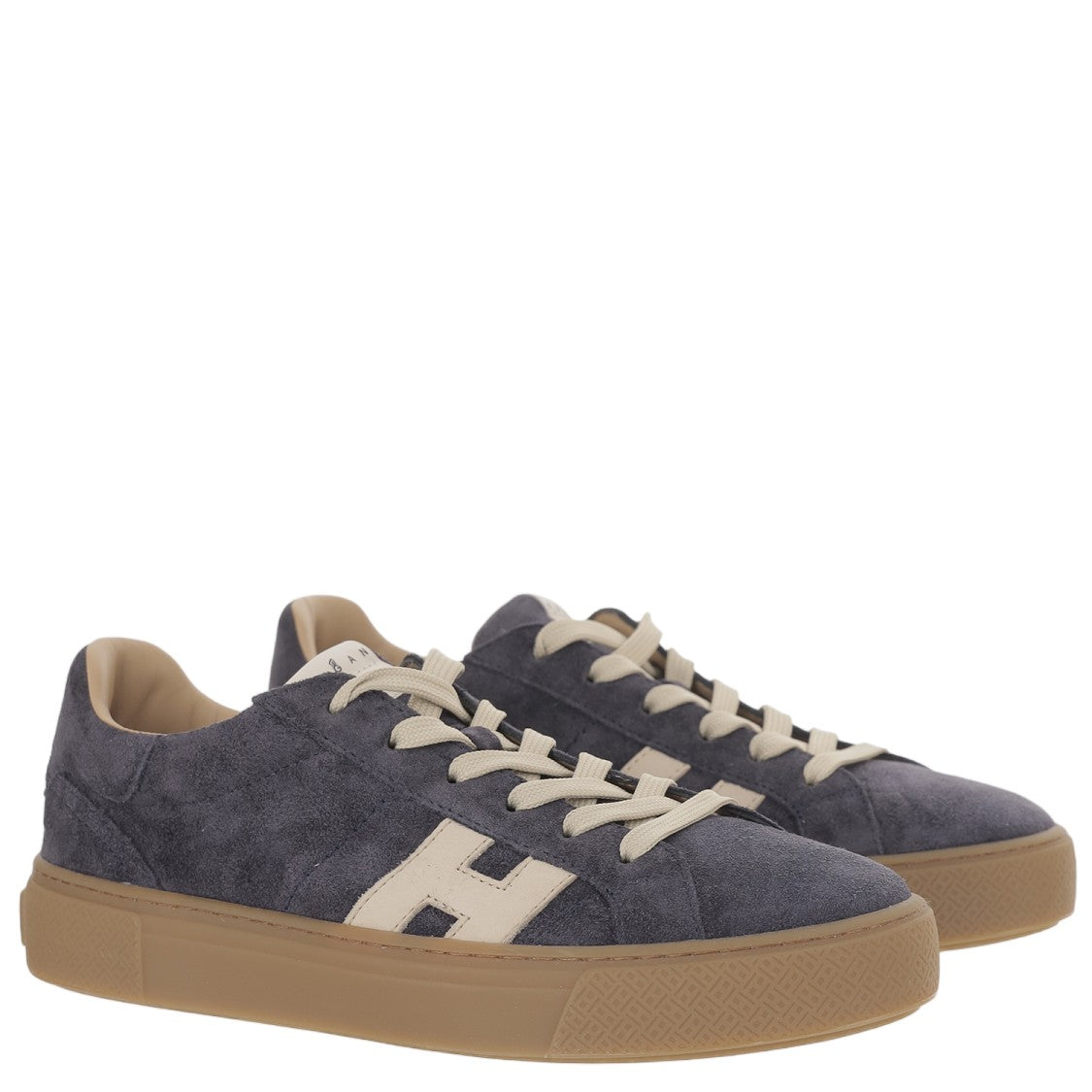 Hogan Suede Low-Top Sneakers With Chunky Rubber Sole And Logo Detail