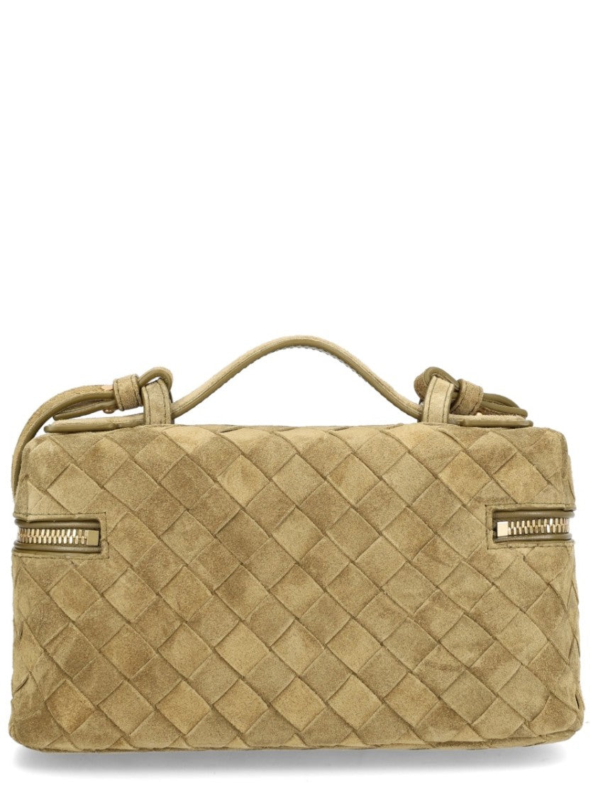 Bottega Veneta Woven Leather Vanity Case With Gold-Tone Hardware