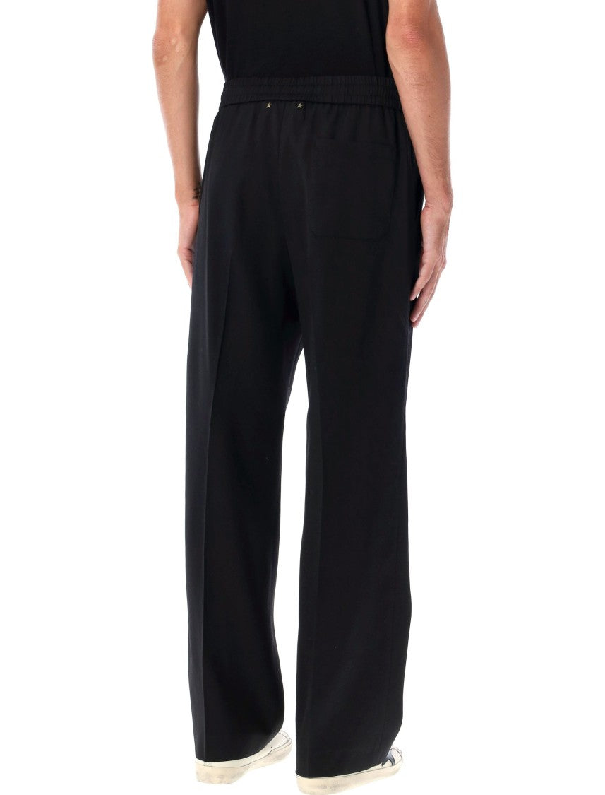 Golden Goose Wide-Leg Jogging Pants With Elastic Waistband And Iconic Star Detail