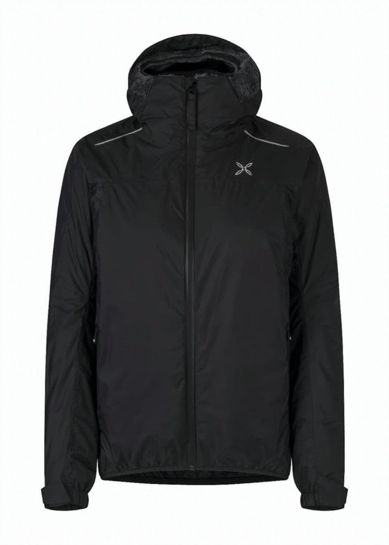 Montura Short Black Jacket With Reflective Details And Adjustable Cuffs