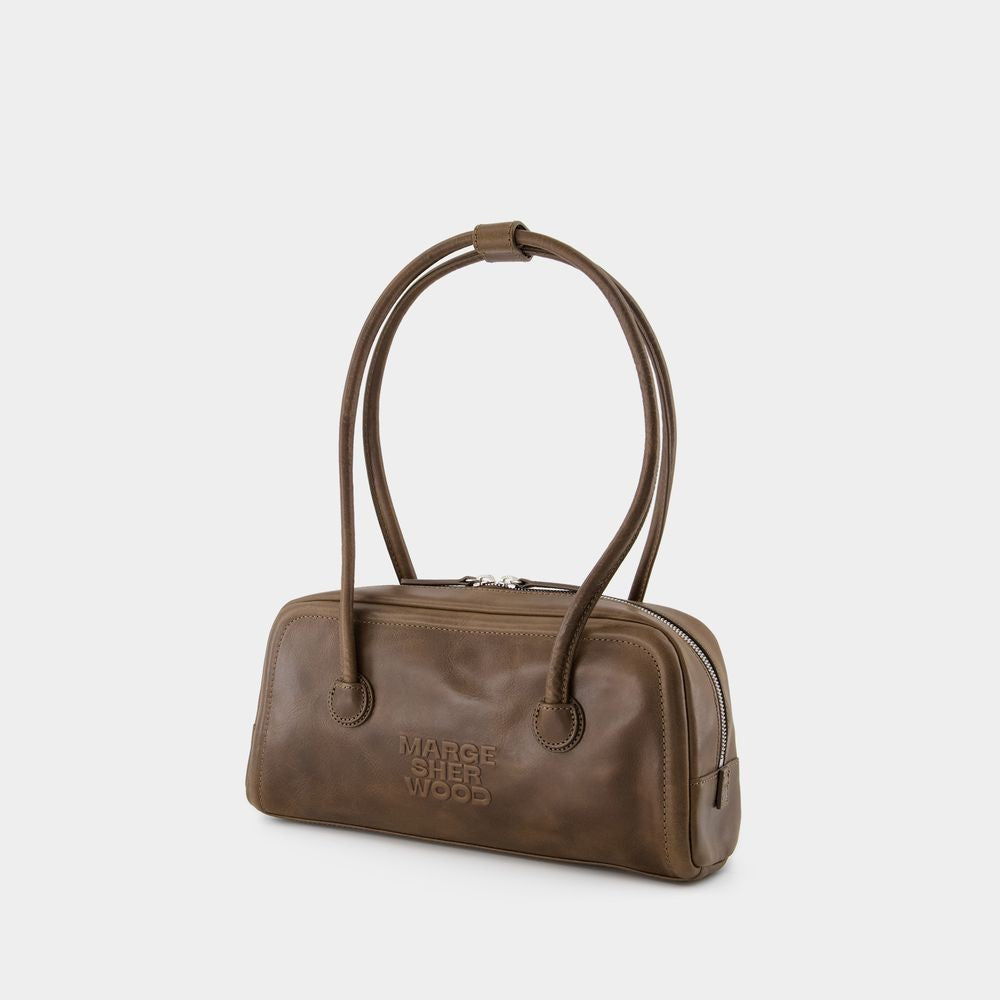 Margesherwood Soft Baguette Shoulder Bag - Leather - Brown
