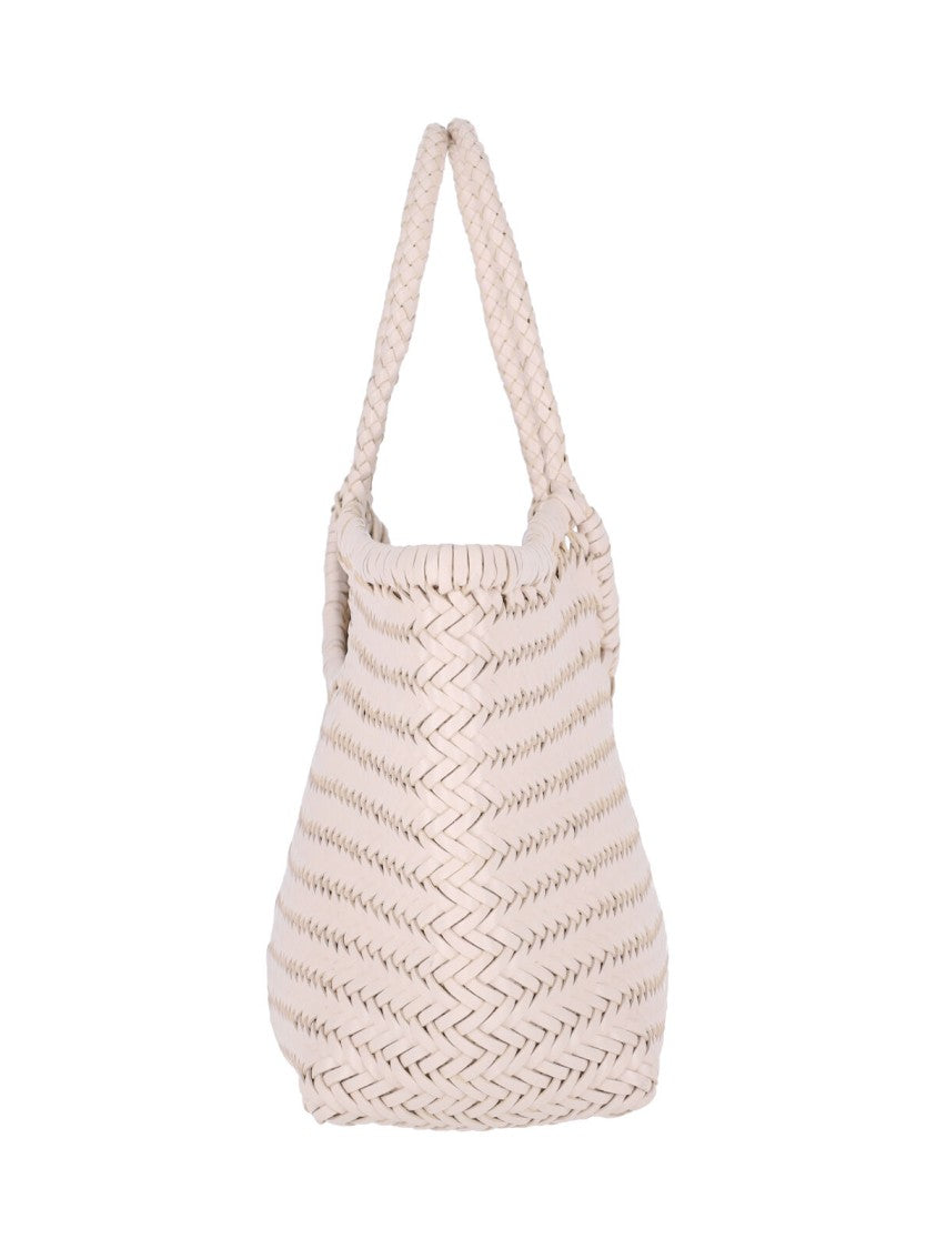 Dragon Diffusion "Nantucket" Large Shoulder Bag – Cream