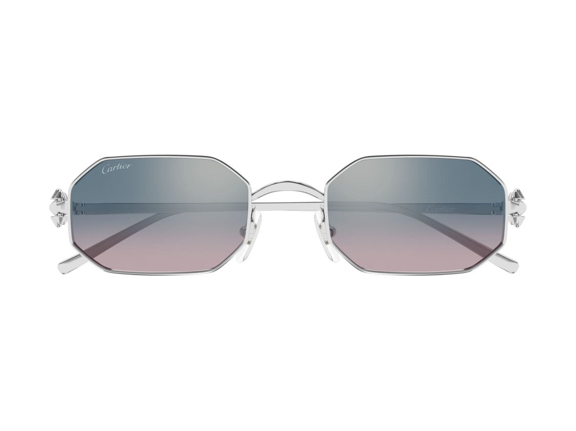 Cartier Ct0682s Octagonal Metal Spike Sunglasses