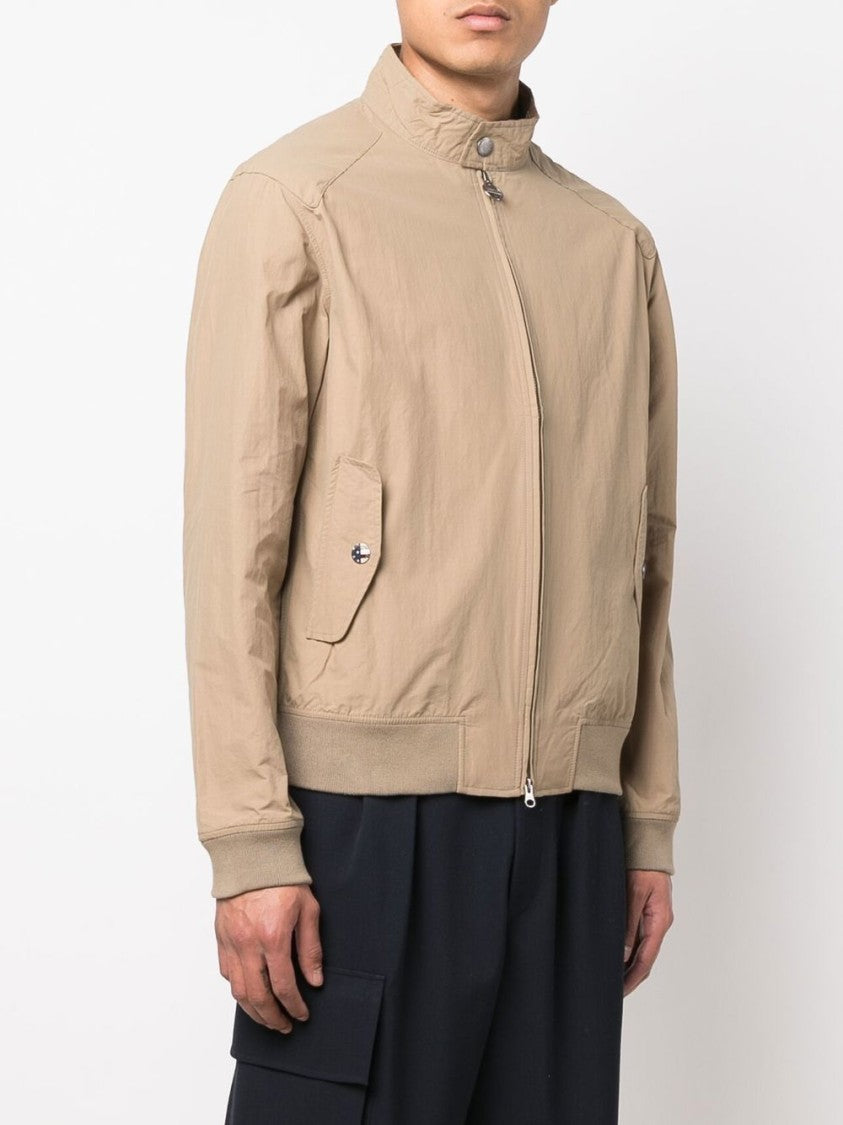 Barbour Tan Brown Multi-Pocket Zip Jacket