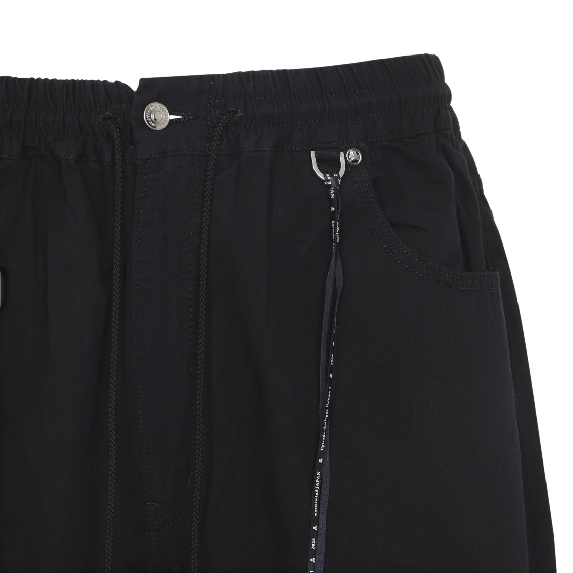 Mastermind Relaxed Fit Black Cotton Shorts