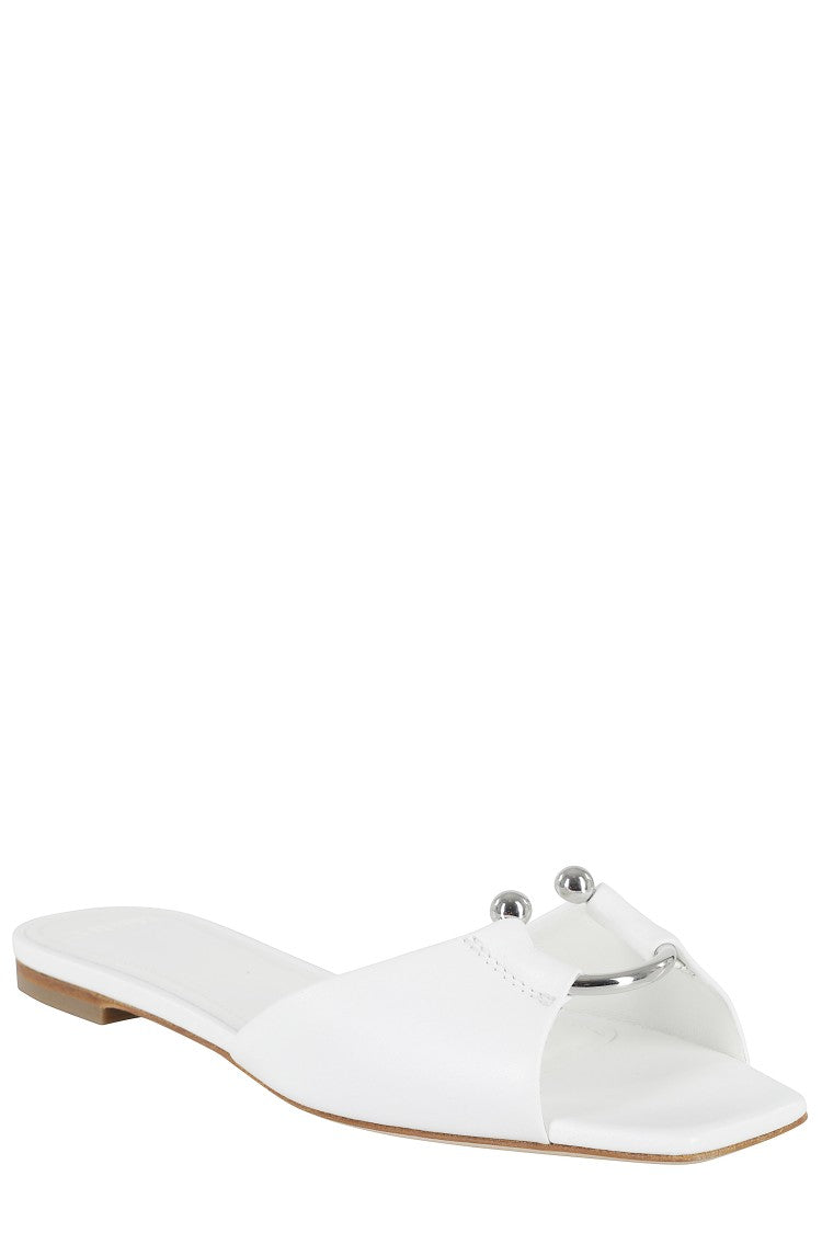 3Juin Milla White Calf Leather Sandals