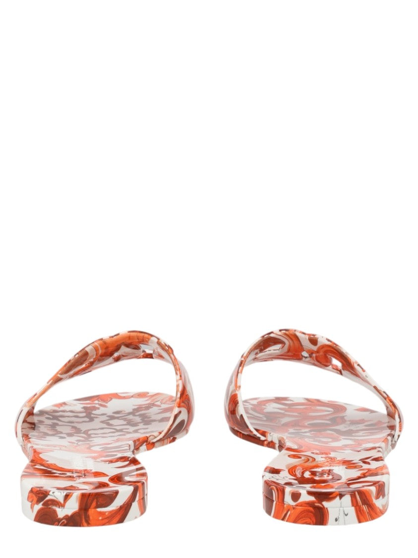 Dolce & Gabbana Artistic Gomma Maiolica Slide Sandals