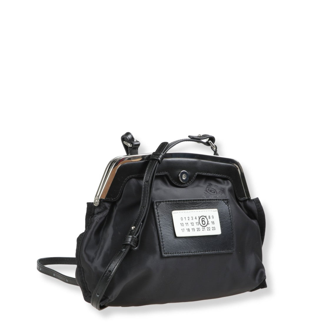 Mm6 By Maison Margiela Inside-Out Mini Pochette With Metallic Frame Closure