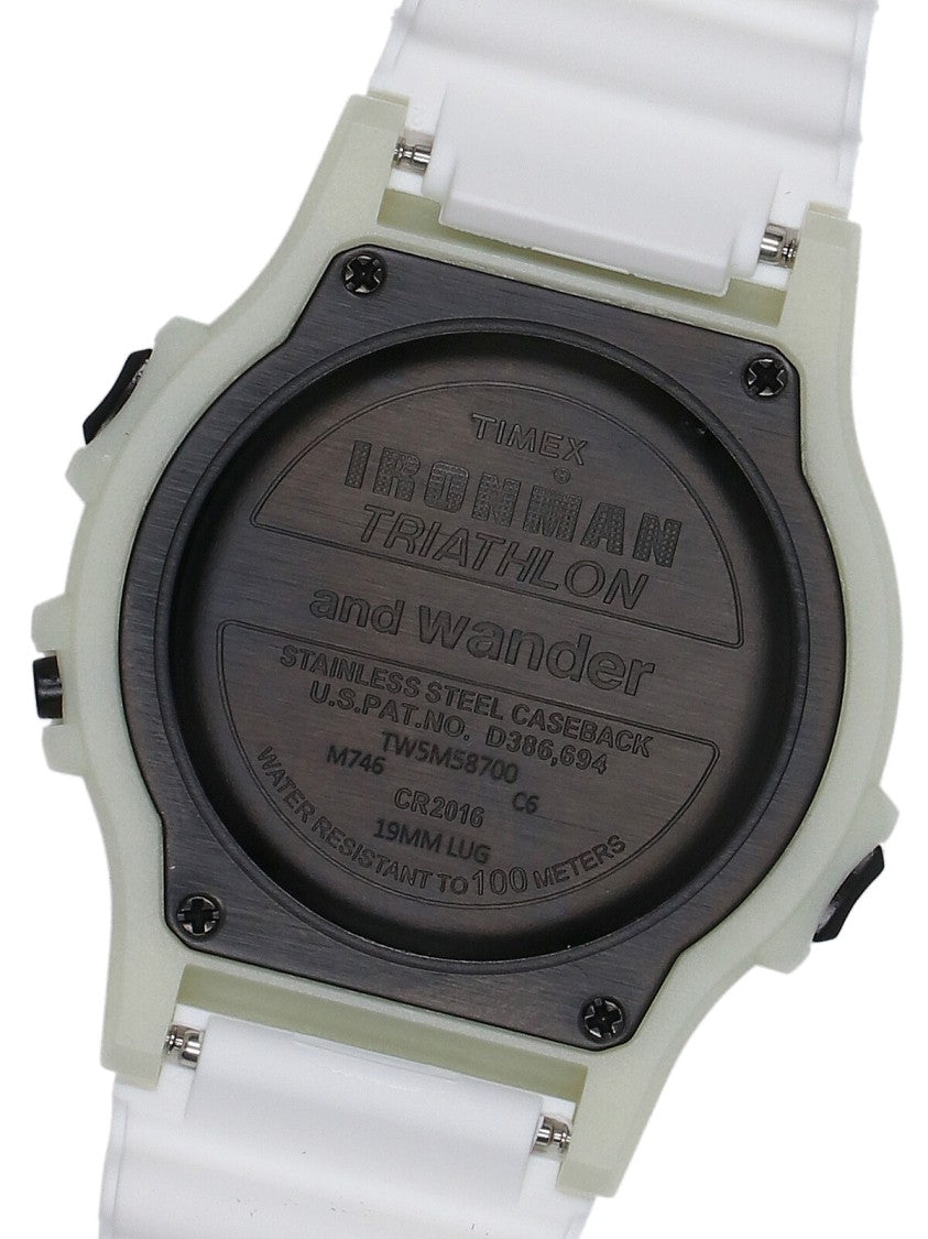 And Wander White Ironman 8-Lap Phosphorescent Resin Watch