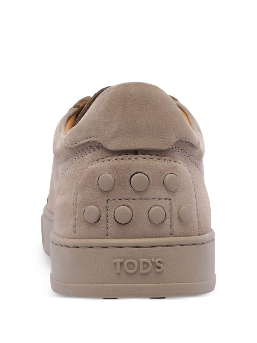 Tod's Nabuk Sneakers With Minimalist Design And Logo Detail