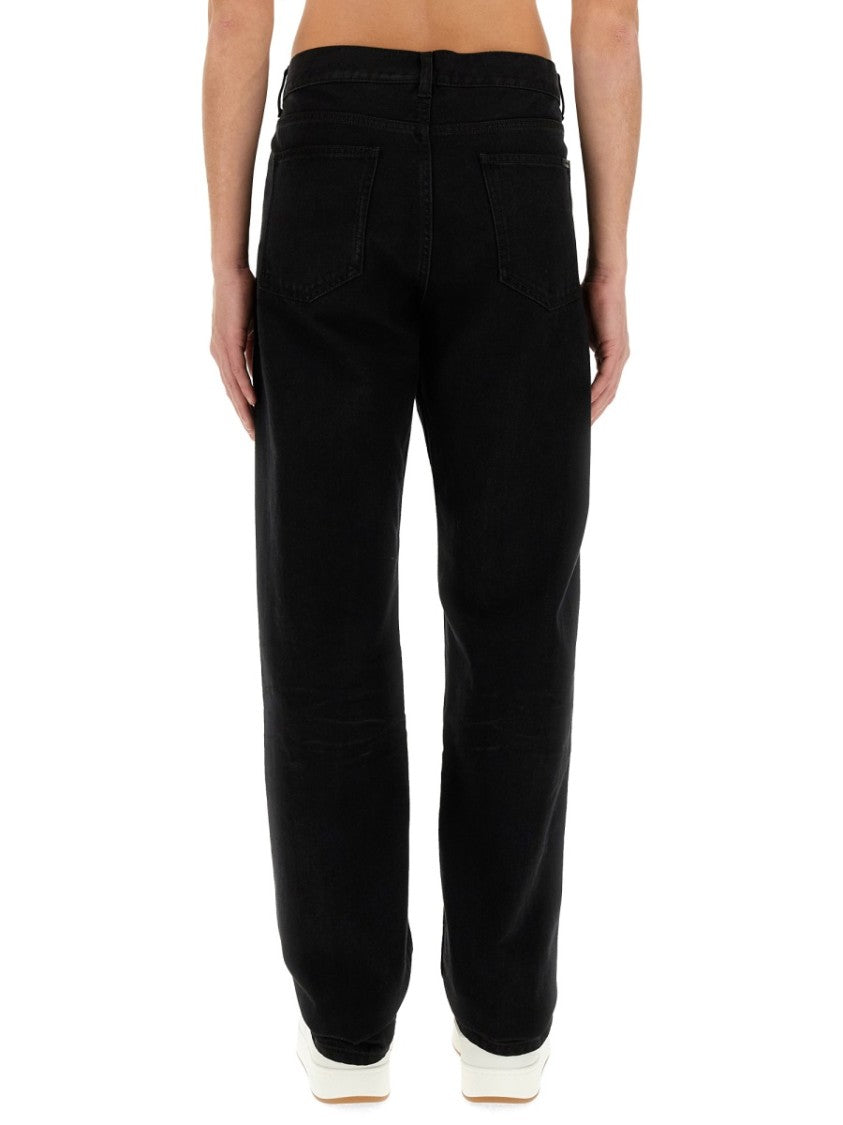 Saint Laurent Relaxed Fit Black Denim Jeans