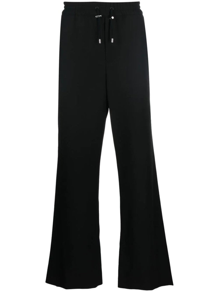 Balmain Relaxed Fit Twill Trousers With Adjustable Drawstring