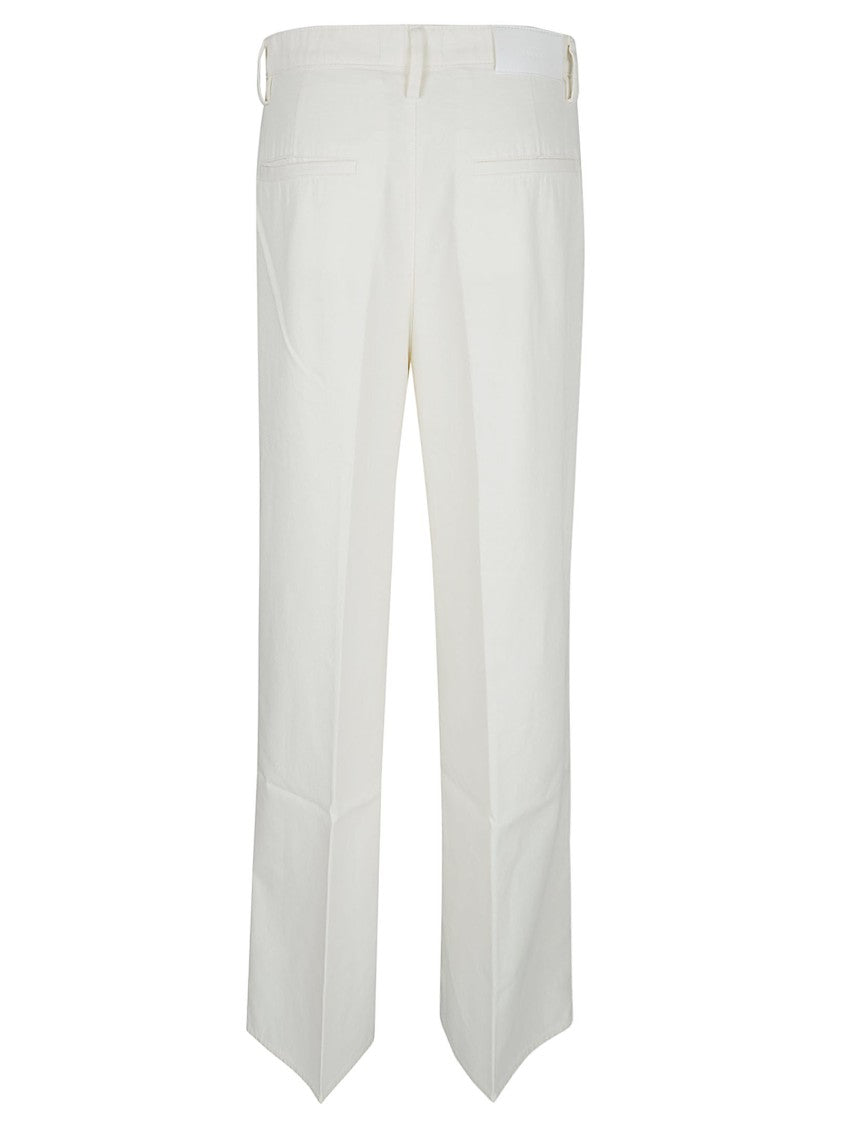7 For All Mankind High-Waisted Wide Leg Trousers With Front Pleats