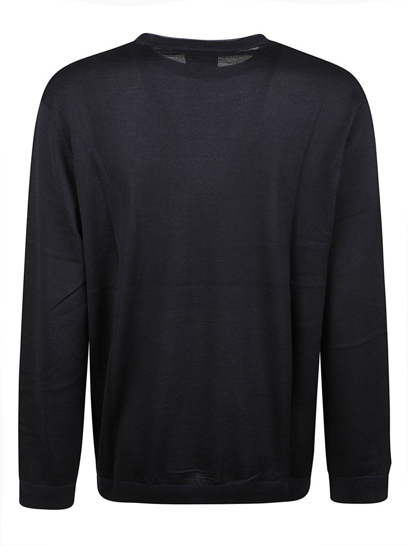 Emporio Armani Travel Essential Classic Virgin Wool Crewneck Sweater