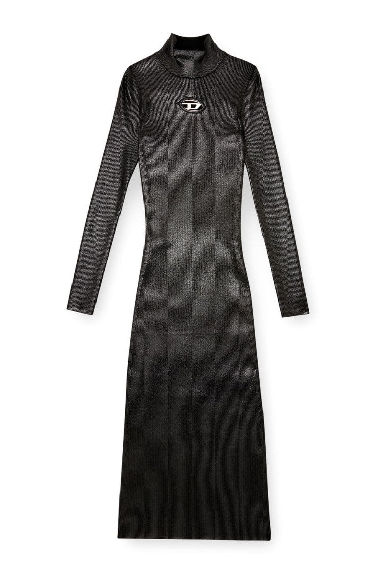 Diesel Black Crepe Midi Dress