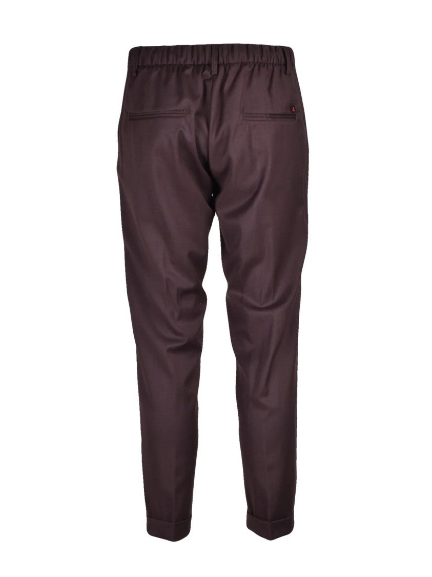 Hyps Brown Technical Blend Elasticated Tailored Pants
