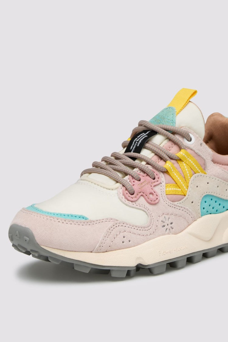 Flower Mountain Layered Design Sneakers With Chunky Sole