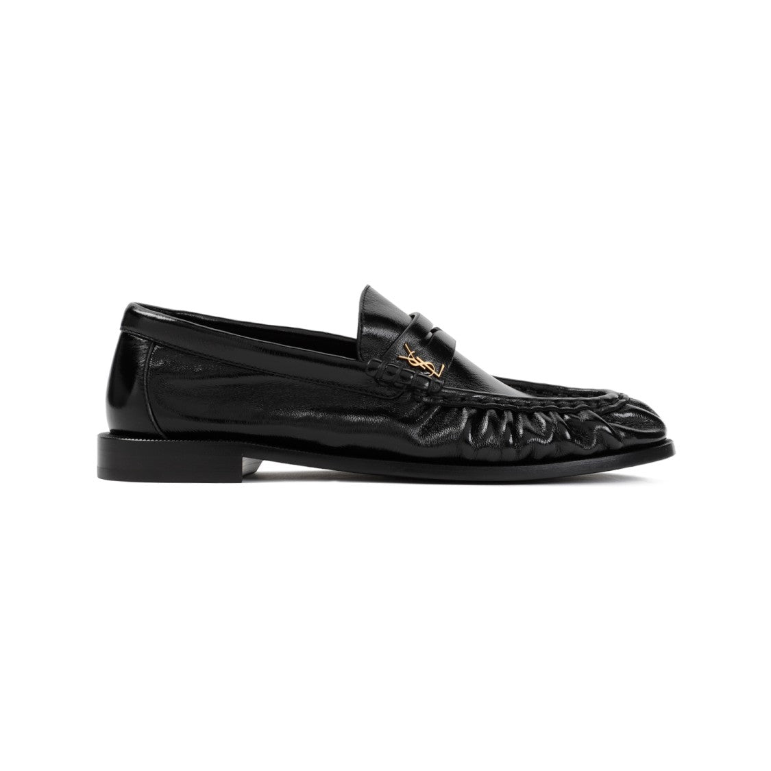 Saint Laurent Black Lamb Leather Le Loafers