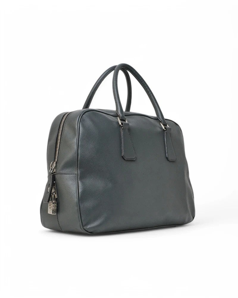 Prada Shopper Square Large Saffiano Grey