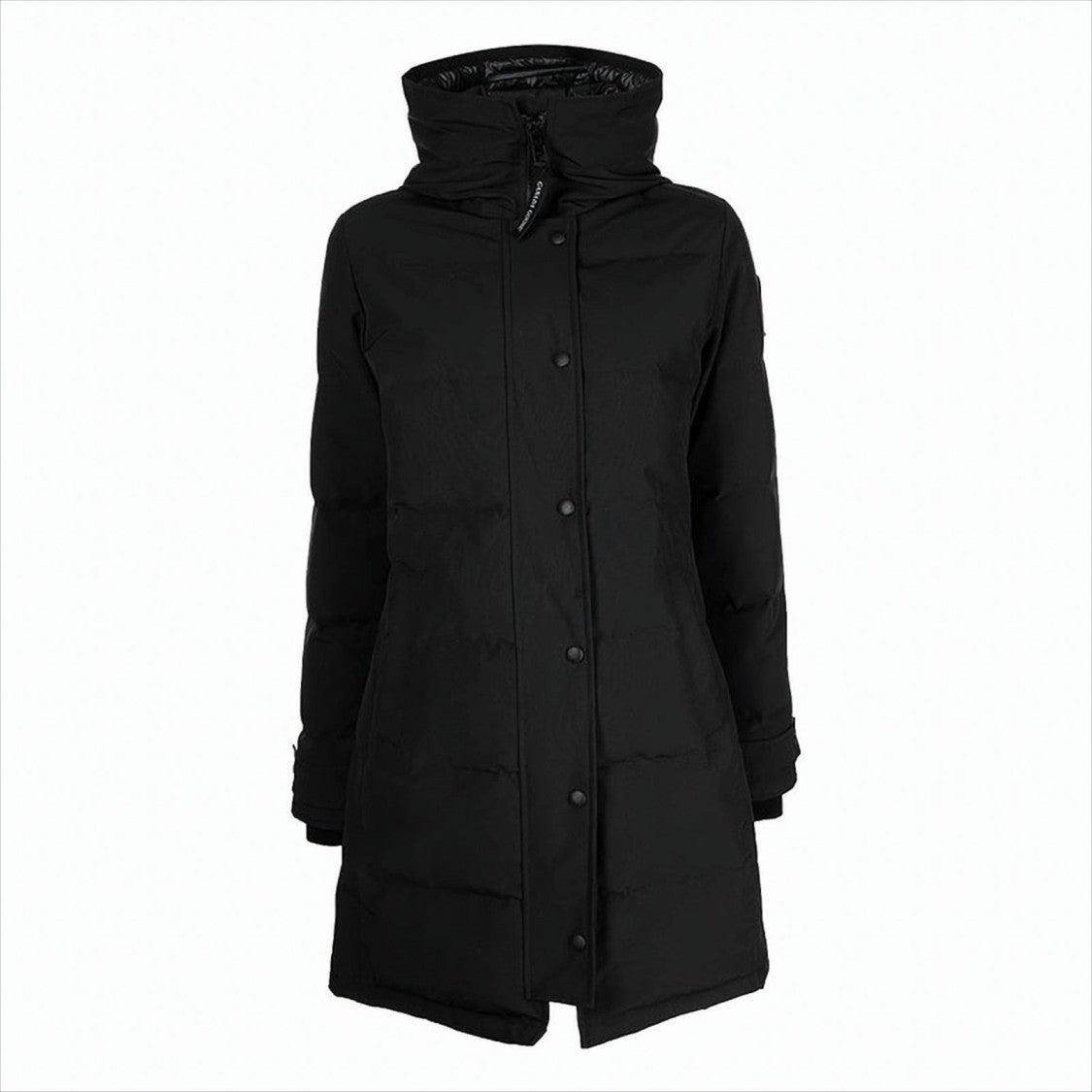 Canada Goose Long Padded Parka With High Collar And Hood