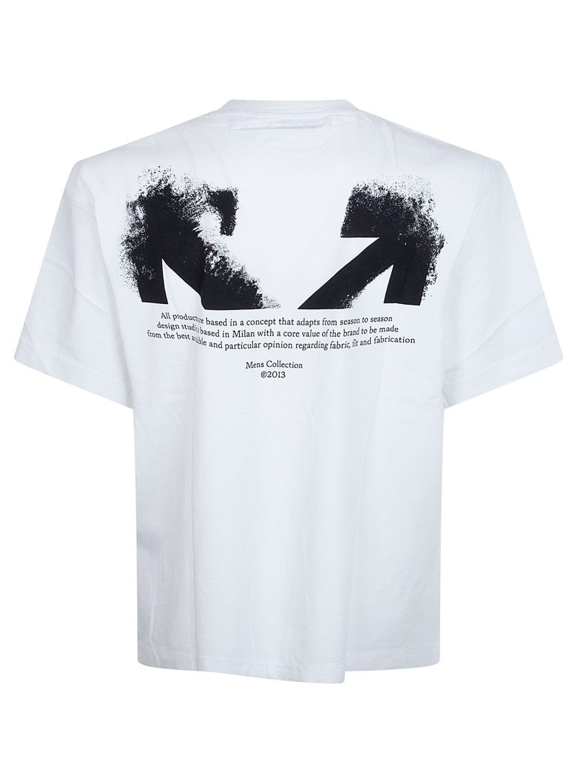 Off-White Half Arrow Graphic T-Shirt With Liquid Ink Detailing