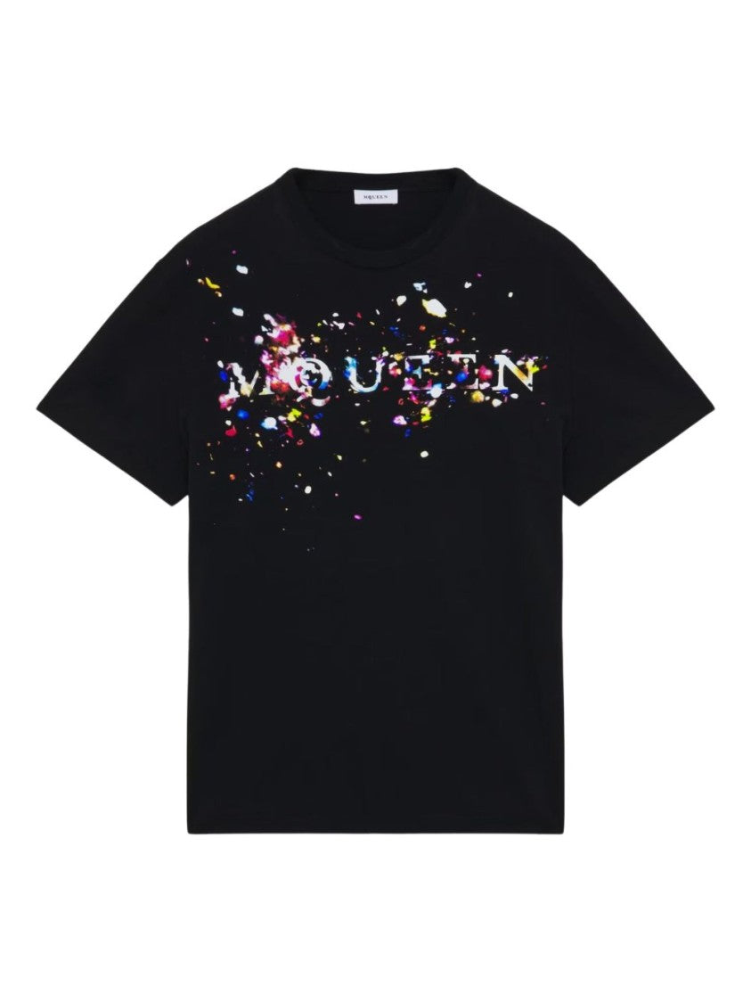 Alexander Mcqueen Multicolored Splatter Graphic T-Shirt