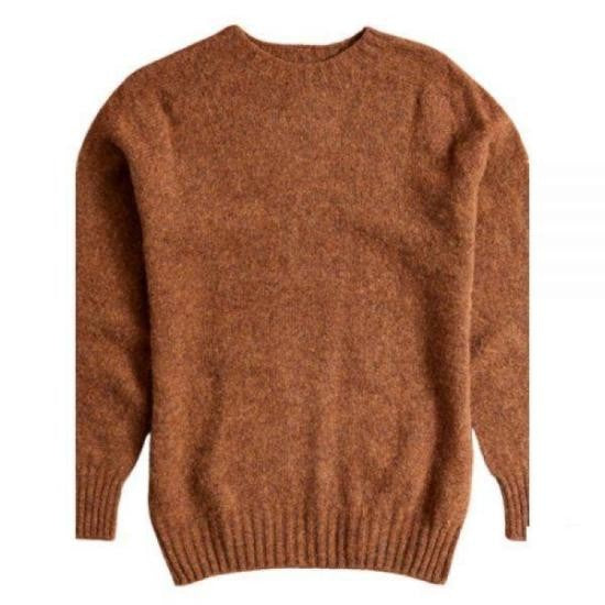 Howlin Textured Knit Wool Sweater With Crew Neckline
