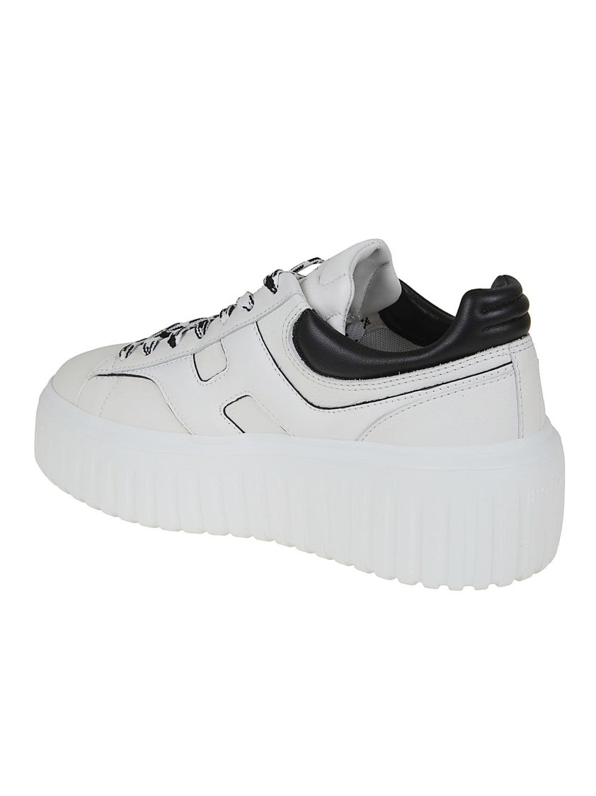 Hogan H-Stripes Nappa Leather Sneakers With Extralight Sole