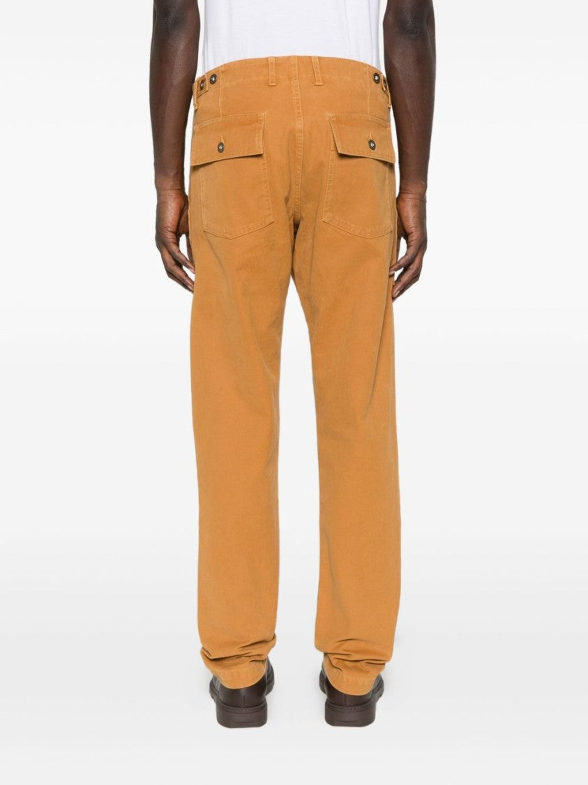Chesapeake's Relaxed Fit Brown Trousers With Functional Pockets