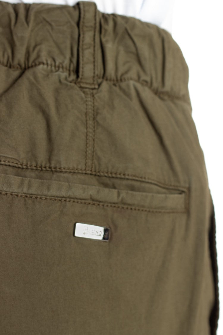 Herno Cotton Poplin Cargo Trousers