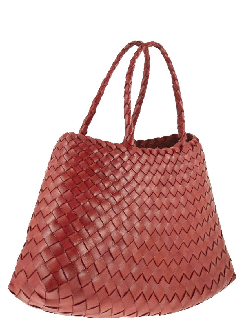 Dragon Santa Croce Small - Woven Leather Bag