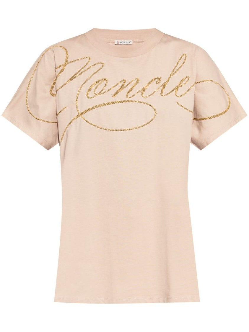 Moncler Powder Pink Crew Neck T-Shirt