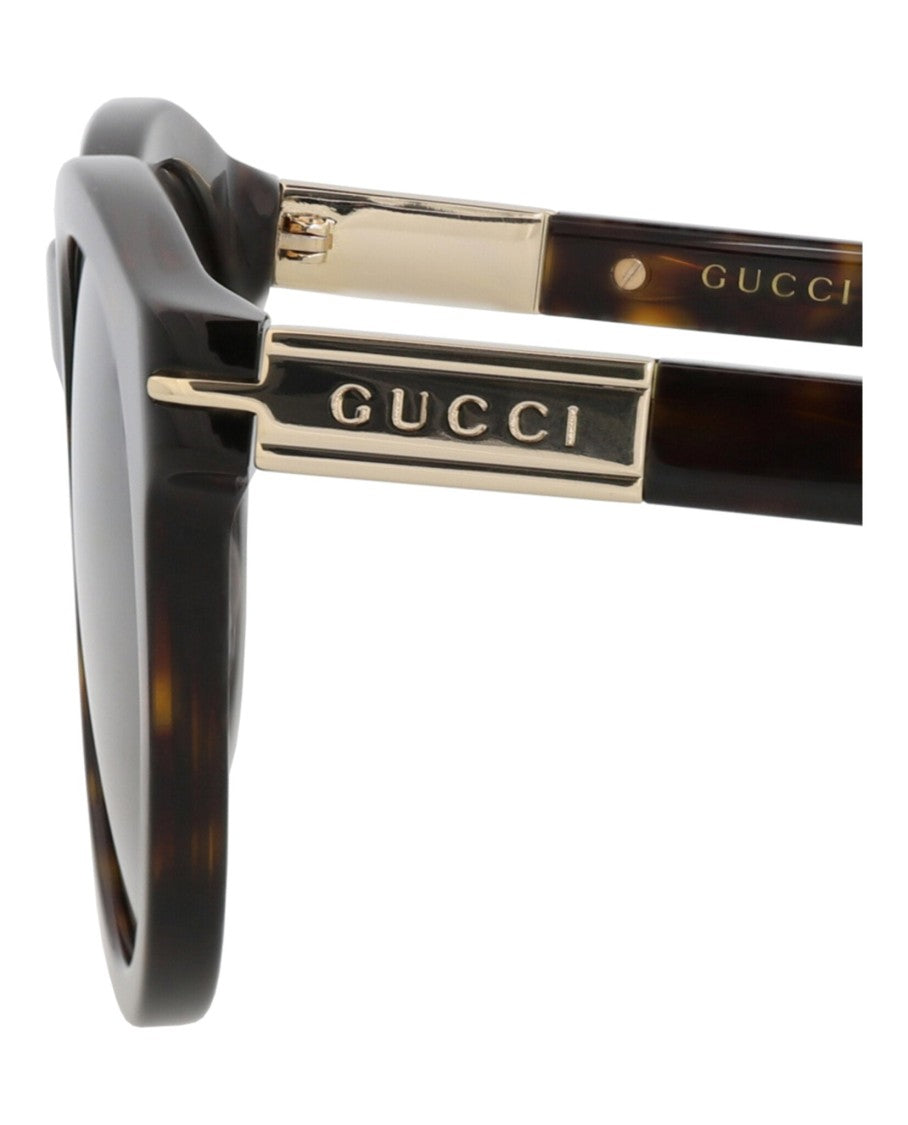 Gucci Round-Frame Recycled Acetate Sunglasses