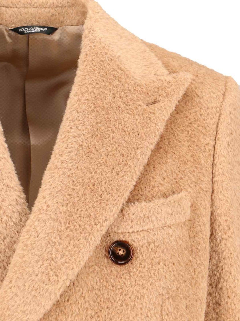 Dolce & Gabbana Double-Breasted Coat – Beige