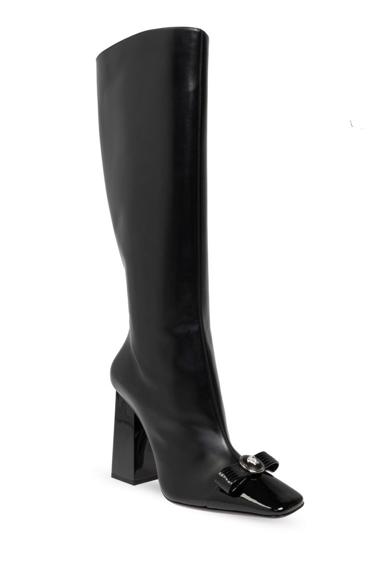 Versace Gianni Ribbon Heeled Boots